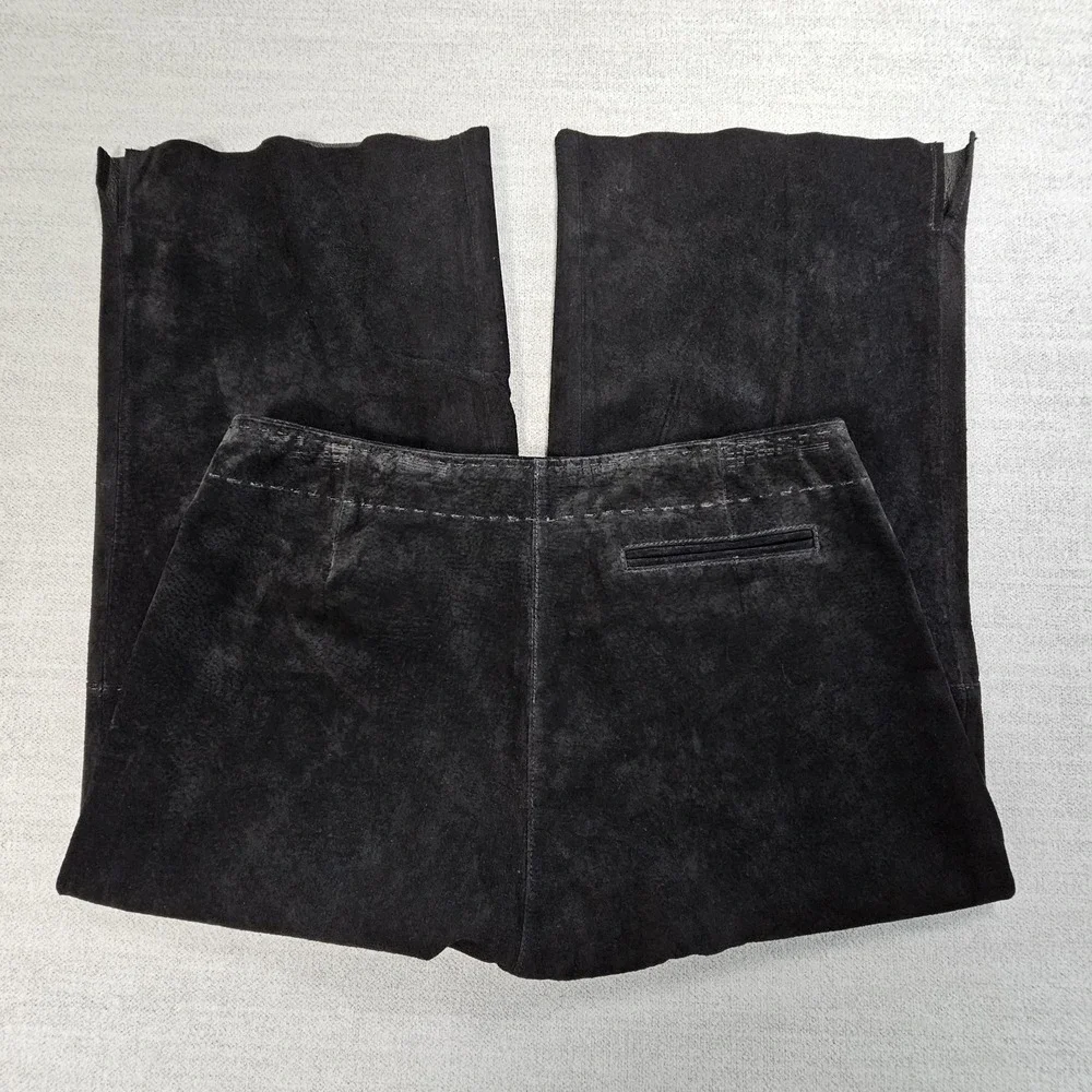 Provence D'amore Women's Black Suede Leather Capri Sz 8‎